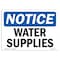 Signmission OSHA Notice, 3.5" Height, Water Supplies Sign, 5" X 3.5", Landscape OS-NS-D-35-L-18985 - alternate 1